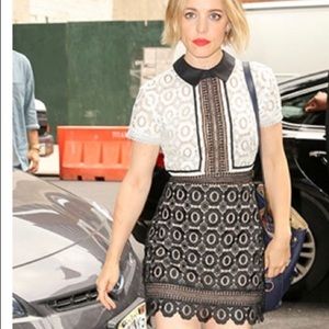 Self Portrait Felicia Guipure Lace Mini Dr…